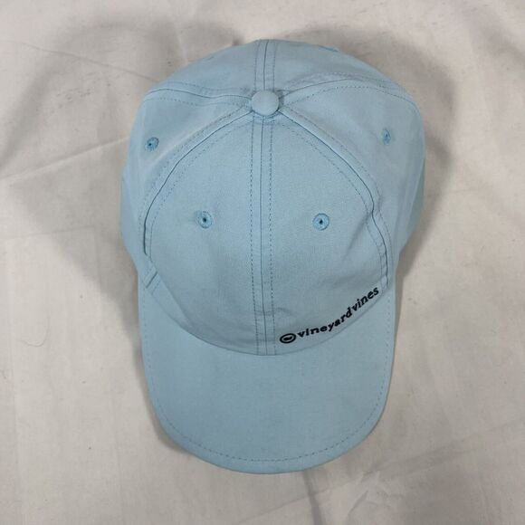VINEYARD VINES HAT CAP POWDER BLUE ADJUSTABLE ONE SIZE FITS MOST STRAP LOGO OSFM - Picture 6 of 11